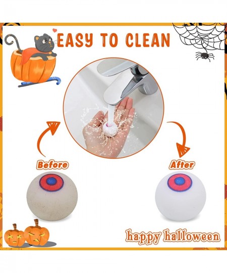 30pcs Halloween Squishy Toys with Pumpkin Bucket Kawaii Squishies Halloween Party Favors for Kids Adults Mini Squishies for B...