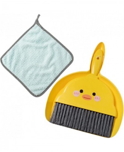 Mini Broom with Dustpan Set Boys Girls Small Cleaning Set with Rag Toddler Little Housekeeping Helper Set-Yellow Duck $16.68 ...