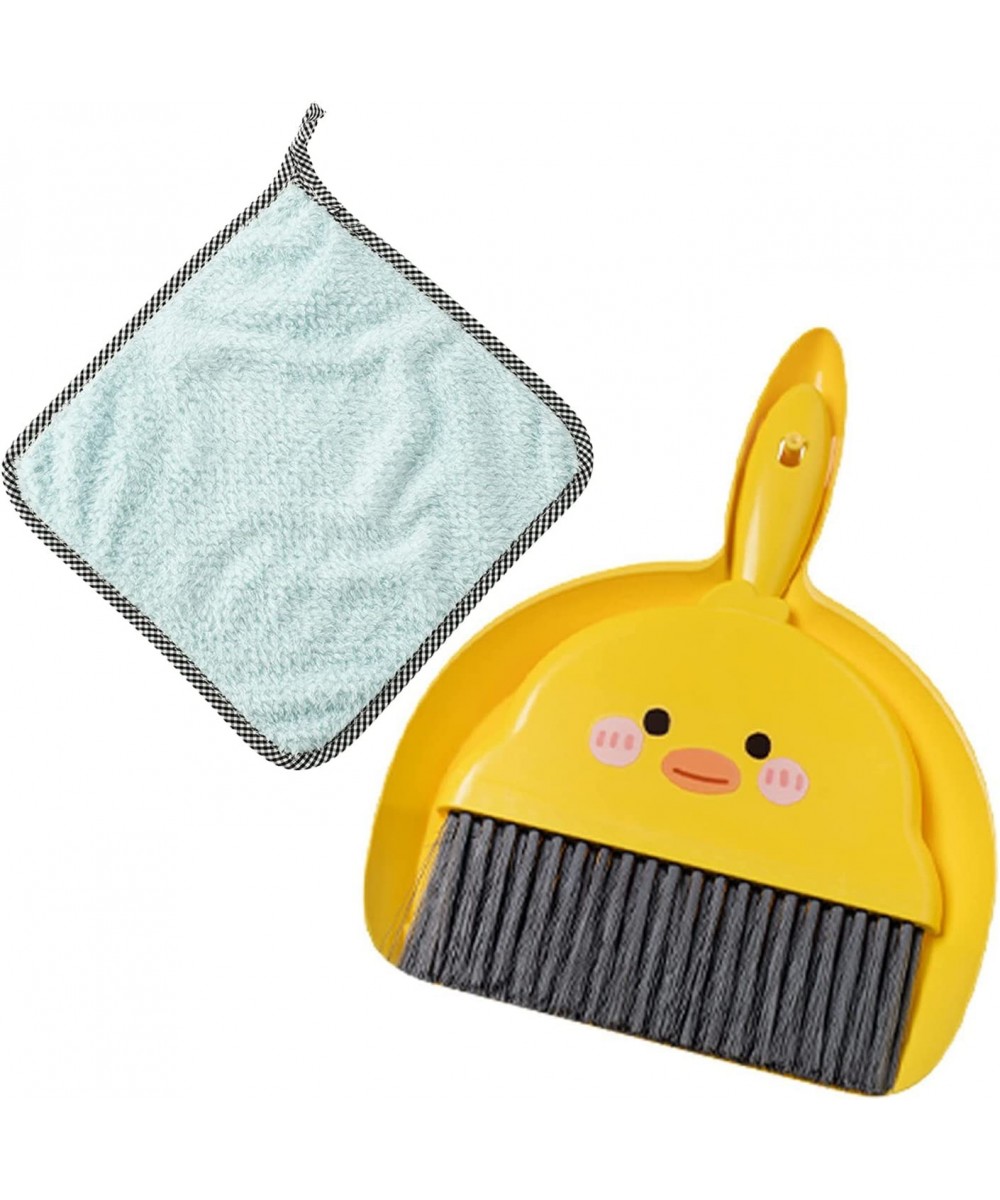 Mini Broom with Dustpan Set Boys Girls Small Cleaning Set with Rag Toddler Little Housekeeping Helper Set-Yellow Duck $16.68 ...