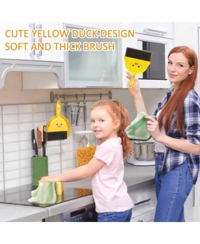 Mini Broom with Dustpan Set Boys Girls Small Cleaning Set with Rag Toddler Little Housekeeping Helper Set-Yellow Duck $16.68 ...