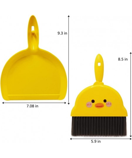 Mini Broom with Dustpan Set Boys Girls Small Cleaning Set with Rag Toddler Little Housekeeping Helper Set-Yellow Duck $16.68 ...