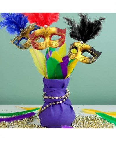 30 Pieces Mini Masks Masquerade Masks Mardi Gras Decorations Table Centerpiece for Bars Masquerade Mardi Gras Halloween Party...