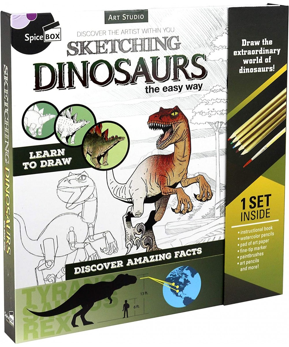 Adult Art Craft & Hobby Kits Art Studio Sketching Dinosaurs $31.55 - Kids' Drawing & Writing Boards