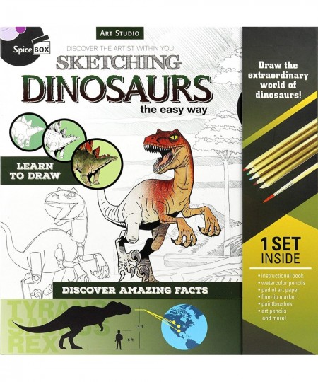 Adult Art Craft & Hobby Kits Art Studio Sketching Dinosaurs $31.55 - Kids' Drawing & Writing Boards