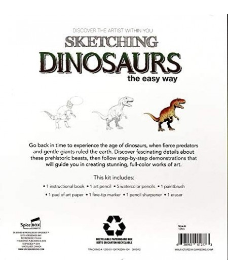 Adult Art Craft & Hobby Kits Art Studio Sketching Dinosaurs $31.55 - Kids' Drawing & Writing Boards