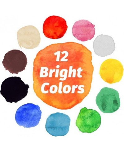 Finger Paint for Toddlers Non-Toxic Washable 12 Bright Colors Painting for Kids DIY Crafts Painting School Painting Supplies ...