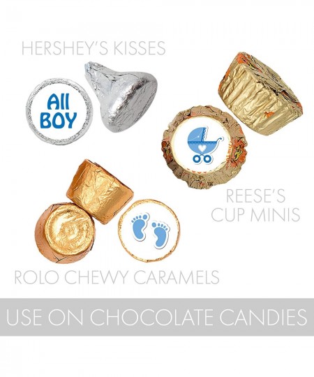 It's a Boy Baby Shower Kisses Candy Stickers Blue Chocolate Drops Labels - 180 Count $16.94 - Kids' Stickers