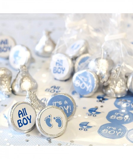 It's a Boy Baby Shower Kisses Candy Stickers Blue Chocolate Drops Labels - 180 Count $16.94 - Kids' Stickers