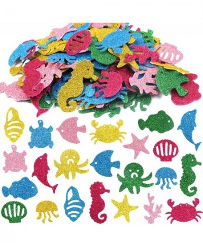 Sea Animals Glitter Stickers Foam Ocean Fish Sticker for Scrapbooking Cards 120Pcs $18.10 - Kids' Stickers