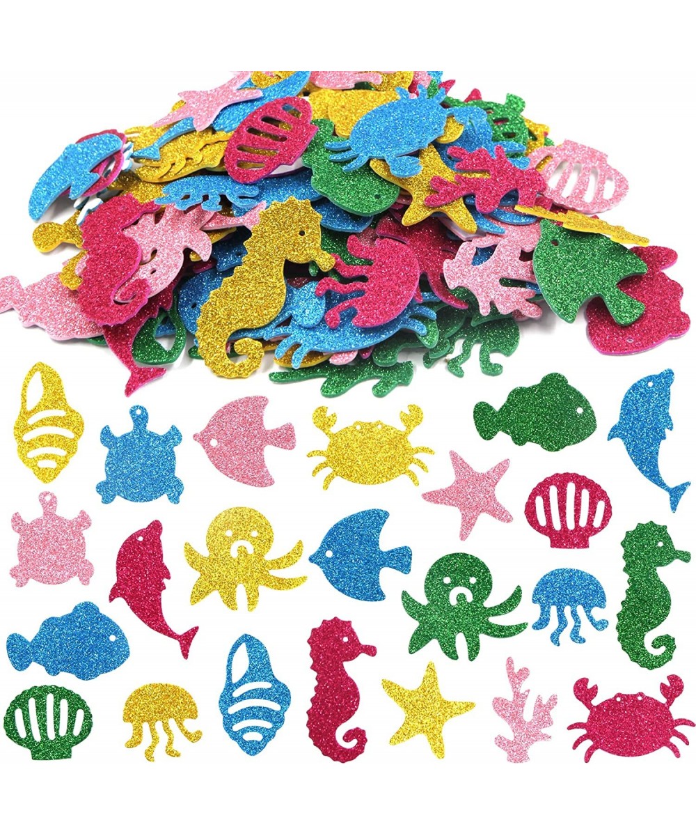 Sea Animals Glitter Stickers Foam Ocean Fish Sticker for Scrapbooking Cards 120Pcs $18.10 - Kids' Stickers