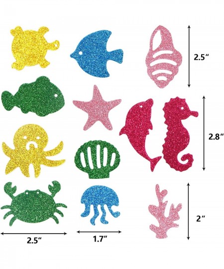 Sea Animals Glitter Stickers Foam Ocean Fish Sticker for Scrapbooking Cards 120Pcs $18.10 - Kids' Stickers