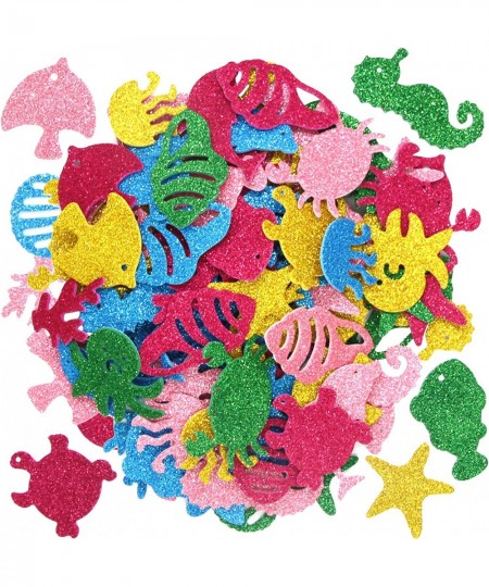 Sea Animals Glitter Stickers Foam Ocean Fish Sticker for Scrapbooking Cards 120Pcs $18.10 - Kids' Stickers