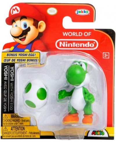 World of Nintendo Yoshi and Bonus Yoshi Egg Action Figure 2.5 Inch $26.99 - Action Figures