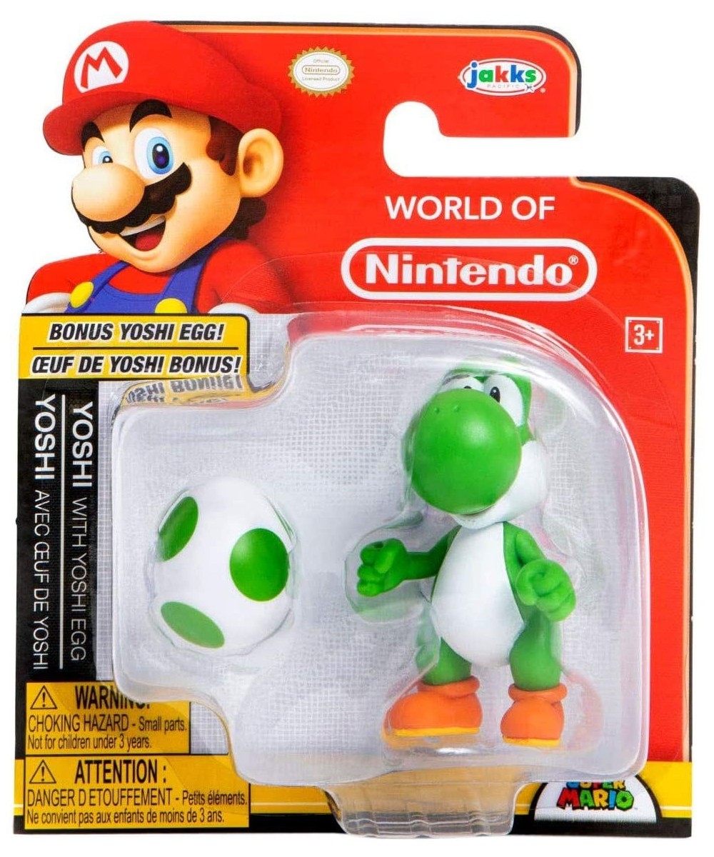 World of Nintendo Yoshi and Bonus Yoshi Egg Action Figure 2.5 Inch $26.99 - Action Figures