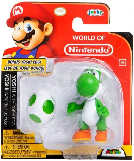 World of Nintendo Yoshi and Bonus Yoshi Egg Action Figure 2.5 Inch $26.99 - Action Figures