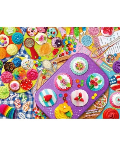 Cupcake Chaos - 500 Piece Jigsaw Puzzle for Adults - Unique Cut Pieces $28.80 - Jigsaw Puzzles