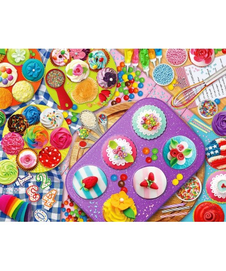 Cupcake Chaos - 500 Piece Jigsaw Puzzle for Adults - Unique Cut Pieces $28.80 - Jigsaw Puzzles