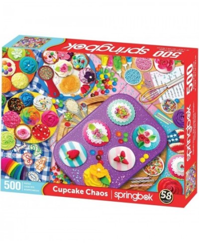 Cupcake Chaos - 500 Piece Jigsaw Puzzle for Adults - Unique Cut Pieces $28.80 - Jigsaw Puzzles