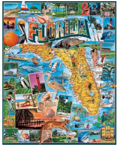 Puzzles Florida - 1000 Piece Jigsaw Puzzle $33.14 - Jigsaw Puzzles