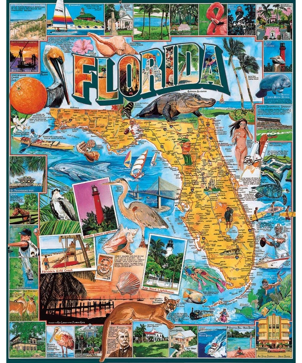 Puzzles Florida - 1000 Piece Jigsaw Puzzle $33.14 - Jigsaw Puzzles