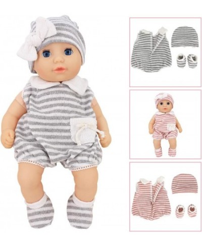 6 Set Girl Dolls Clothes Gift for 14 Inch -18 Inch Infant Baby Dolls Includes Doll Outfits Dress Hat Socks Total 14 Pcs Doll ...