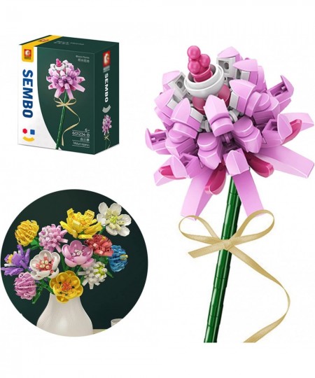 Flowers Bouquet Building Kit Compatible with Lego DIY Artificial Bouquet Building Bricks Flowers Building Blocks Gifts for Ad...