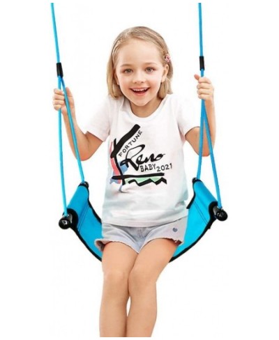 Children Outdoor Swing Seat with snap Hook Swing Set Adjustable Ropes for Kids Outdoor Play Playground Swing Indoor Outdoor B...