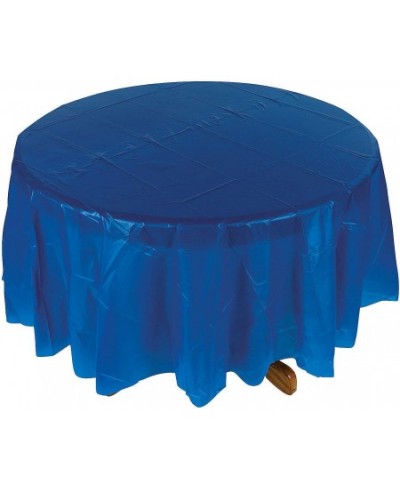 Blue Plastic Round TABLECOVER (82") - Party Supplies - 1 Piece $19.12 - Kids' Party Tablecovers