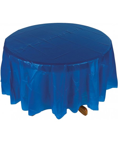 Blue Plastic Round TABLECOVER (82") - Party Supplies - 1 Piece $19.12 - Kids' Party Tablecovers