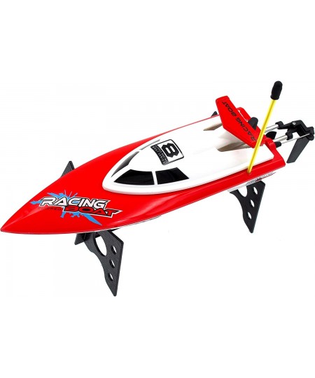 Auto-Flip RC Boat High Speed Racing Remote Control Boat On Water Pool Lake River Red $61.25 - Remote & App Controlled Vehicles