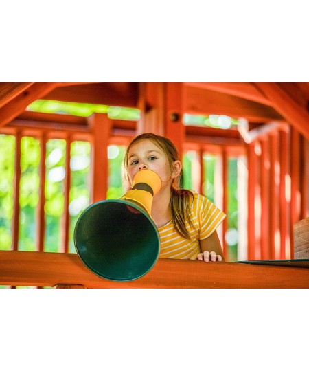 Green Megaphone for Outdoor Playsets Wooden Jungle Gyms and Residential Playgrounds $83.29 - Play Sets & Playground Equipment