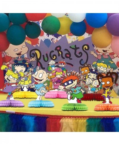 Rugrat Birthday Party Decorations 7Pcs Cartoon Movie Theme Party Centerpieces Table Toppers Cake Toppers Ru-grat Party Suppli...