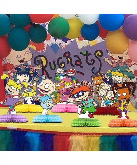 Rugrat Birthday Party Decorations 7Pcs Cartoon Movie Theme Party Centerpieces Table Toppers Cake Toppers Ru-grat Party Suppli...