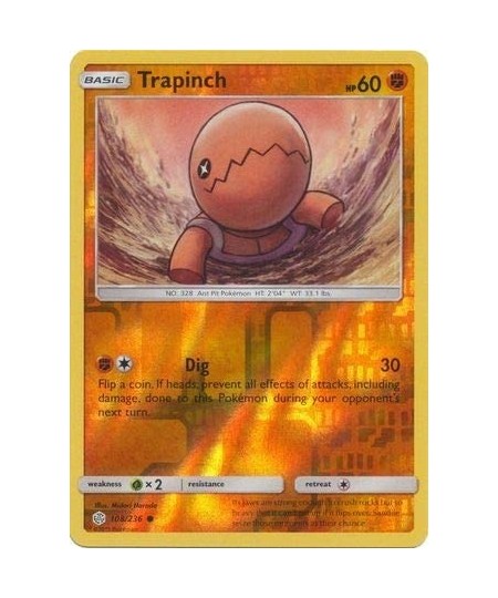 Trapinch - 108/236 - Common - Reverse Holo - Cosmic Eclipse $11.34 - Electronic Learning & Education Toys