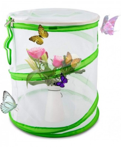 Insect and Butterfly Habitat Cage Pop Up Design Collapsible Insect Mesh Cage for Science Education 12×14 Inch $23.11 - Habita...