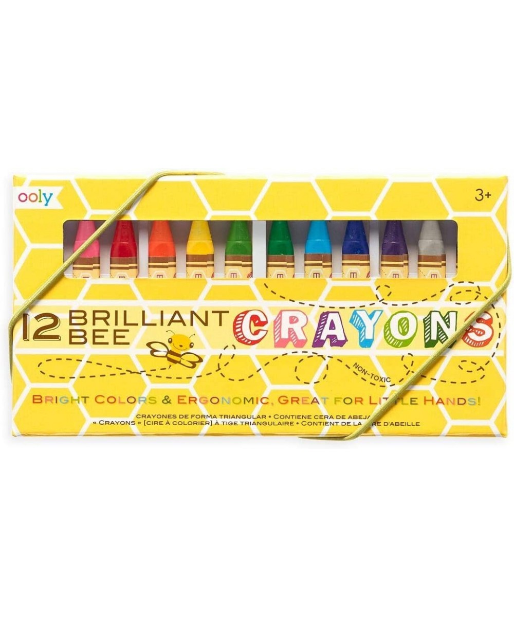 OOLY Brilliant Bee Crayons Bright and Vivid Triangular Crayon - Set of 12 $17.05 - Kids' Drawing & Writing Boards