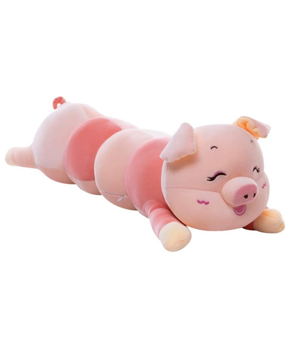 Giant Hugging Pig Caterpillar Pillow Adorable Animal Stuffed Doll Soft Large Plush Toy for Children Kids Favor Bedroom Living...