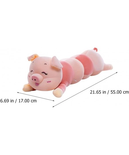 Giant Hugging Pig Caterpillar Pillow Adorable Animal Stuffed Doll Soft Large Plush Toy for Children Kids Favor Bedroom Living...