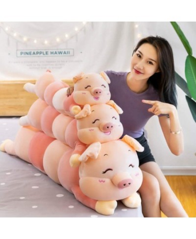 Giant Hugging Pig Caterpillar Pillow Adorable Animal Stuffed Doll Soft Large Plush Toy for Children Kids Favor Bedroom Living...