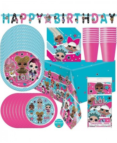 LOL Birthday Party Decorations - Serves 16 - LOL Party Supplies Birthday 67pc Set Includes - LOL Party Plates Napkins Cups Ta...