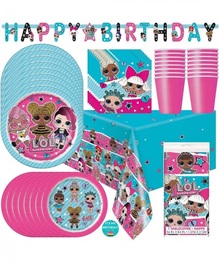 LOL Birthday Party Decorations - Serves 16 - LOL Party Supplies Birthday 67pc Set Includes - LOL Party Plates Napkins Cups Ta...