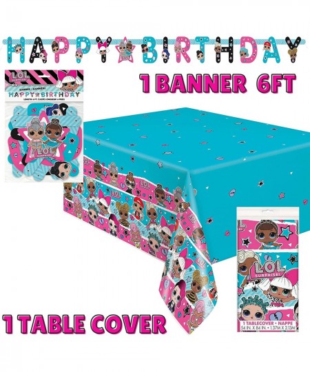 LOL Birthday Party Decorations - Serves 16 - LOL Party Supplies Birthday 67pc Set Includes - LOL Party Plates Napkins Cups Ta...