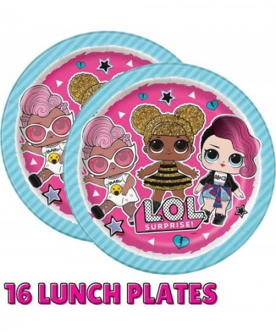 LOL Birthday Party Decorations - Serves 16 - LOL Party Supplies Birthday 67pc Set Includes - LOL Party Plates Napkins Cups Ta...