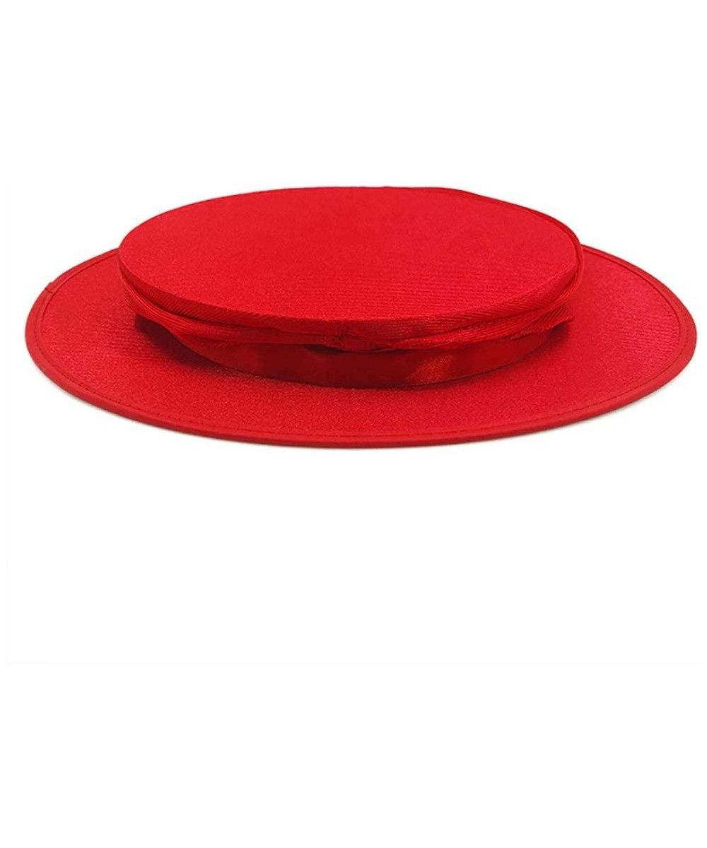 Folding Top Hat-Magician’s Collapsible Red Top Spring Hat Magic Trick Essential Prop Stage Accessories Gimmick $47.92 - Magic...