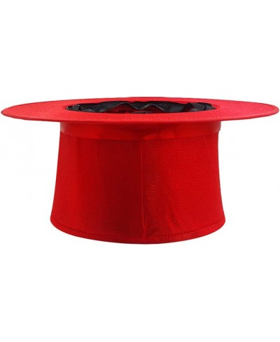 Folding Top Hat-Magician’s Collapsible Red Top Spring Hat Magic Trick Essential Prop Stage Accessories Gimmick $47.92 - Magic...