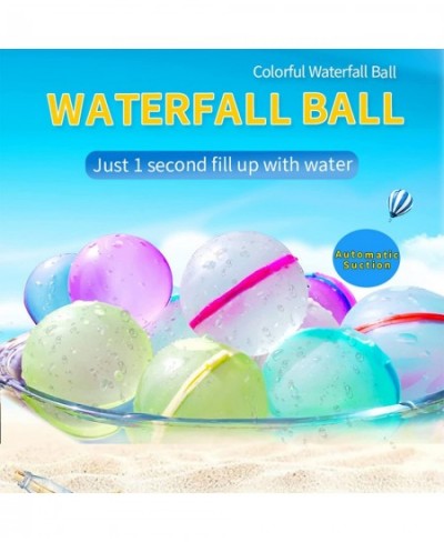 Reusable Water Balloons 6 Pack Instant Filling Self Sealing for Kids Indoor Outdoor Refillable Magnetic Silicone Water Bombs ...