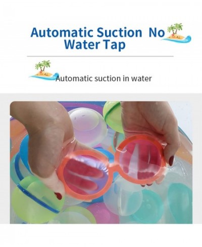 Reusable Water Balloons 6 Pack Instant Filling Self Sealing for Kids Indoor Outdoor Refillable Magnetic Silicone Water Bombs ...