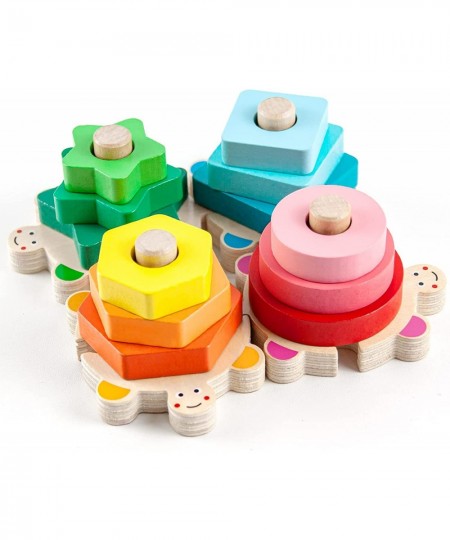 Stacking Toys for Toddlers 1-3 Montessori Shape Sorter Baby Toys 12-18 Months Wooden Block Educational Puzzle Toys for Boys G...