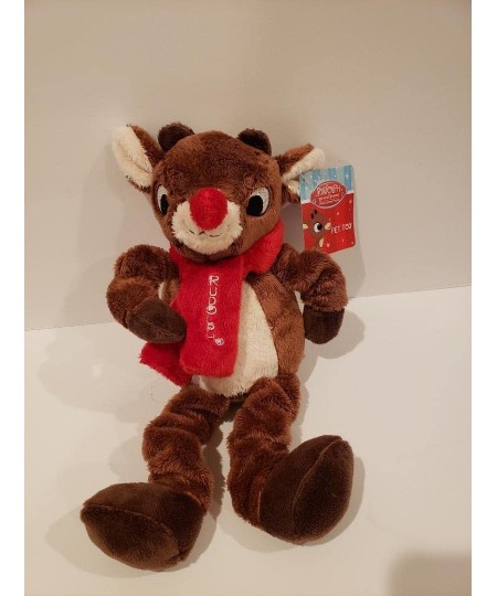 Rudolph RED Nose Reindeer Plush PET Toy $27.43 - Plush Puppets