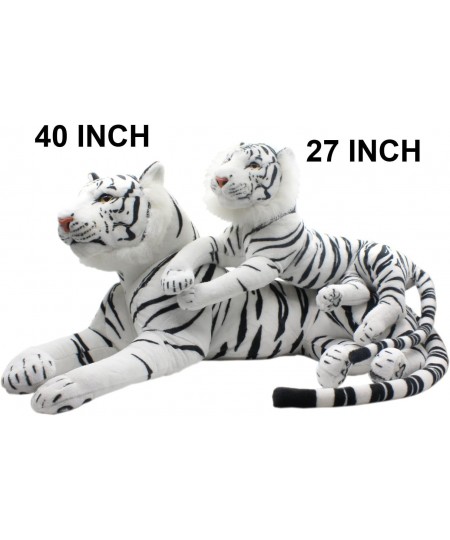 Large Stuffed Animals Tiger Toys Plush Big (White Side Lying 27 Inch) $84.08 - Stuffed Animals & Teddy Bears